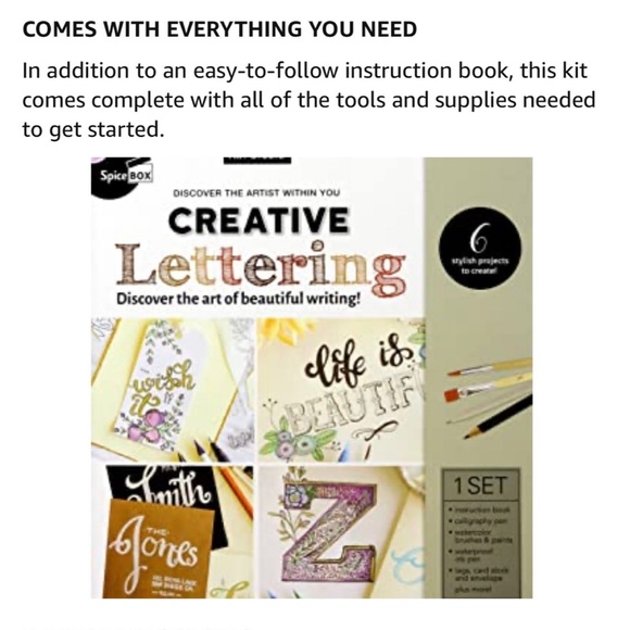 NEW Creative Lettering Calligraphy COMPLETE DIY KIT Instruction Book Bundle LOT - Picture 11 of 12